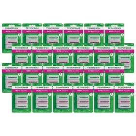 Ticonderoga Pastel Wedge Eraser, 3 Per Pack, 24 Packs