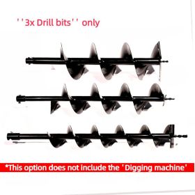 52cc 2.4HP 2-stroke Earth Digging Machine Auger Gasoline Powered Hole Digger w/ 3pcs Drill Bits 4" 6" 8"