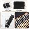 Nicpro 24 Pcs Paint Brushes Set, Paint Brushes for Acrylic Painting, Art Supplies for Watercolor & Gouache Kids Adults
