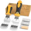 Nicpro 2 Pcs Muti-Purpose Razor Blades Scraper Set with 20 Blades Industrial, Adjustable Handle, Cleaning Glass Window Wall Paint