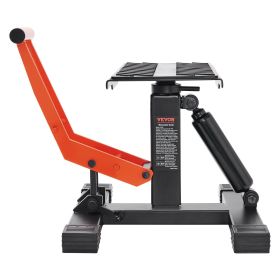 VEVOR Dirt Bike Lift Stand, Motorcycle Jack Lift Stand 440 lbs Capacity and Hydraulic Lift Operation, Adjustable Height Hoist Table