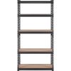 VEVOR Storage Shelving Unit, 5-Tier Adjustable, 2000 lbs Capacity, Heavy Duty Garage Shelves Metal Organizer Utility Rack, Black