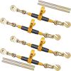 VEVOR Ratchet Chain Binder, 3/8"-1/2" Heavy Duty Load Binders, with G80 Hooks 12000 lbs Secure Load Limit, Labor-saving Anti-skid Handle