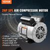 VEVOR 2HP SPL Air Compressor Electric Motor, 115/230V, 15/7.5Amps, 56 Frame 3450RPM, 5/8" Keyed Shaft, CW/CCW Rotation