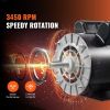 VEVOR 2HP SPL Air Compressor Electric Motor, 115/230V, 15/7.5Amps, 56 Frame 3450RPM, 5/8" Keyed Shaft, CW/CCW Rotation