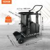 VEVOR Welding Cart, 2-Tier Heavy Duty Welder Cart with Anti-Theft Lockable Cabinet, 265LBS Weight Capacity, 360° Swivel Wheels