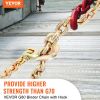 VEVOR Transport Binder Chain, 4900lbs Working Load Limit, 5/16''x20' G80 Tow Chain Tie Down with Grab Hooks, DOT Certified