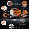 52cc 2.4HP 2-stroke Earth Digging Machine Auger Gasoline Powered Hole Digger w/ 3pcs Drill Bits 4" 6" 8"