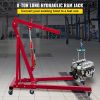 VEVOR Hydraulic Long Ram Jack, 8 Tons/17363 lbs Capacity, with Single Piston Pump and Clevis Base, Manual Cherry Picker w/Handle