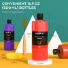 Nicpro Acrylic Paint, 14 Colors Acrylic Paint Set, 16.9oz/500ml Bottles, Rich Art Painting Supplies for Artists
