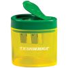 Ticonderoga Two Hole Pencil Sharpener, Green/Yellow, Pack of 6