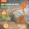 VEVOR Timber Claw Hook, 36 inch 4 Claw Log Grapple for Logging Tongs, Swivel Steel Log Lifting Tongs