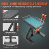 VEVOR Dirt Bike Lift Stand, Motorcycle Jack Lift Stand 440 lbs Capacity and Hydraulic Lift Operation, Adjustable Height Hoist Table