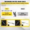 VEVOR Drain Cleaner Machine, 66Ft x2/3Inch Electric Drain Auger with 2 Cables for 3/4" to 4" Pipes, Power Spin with Autofeed Function & 6 Cutters