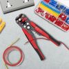 Wire Stripping Pliers Portable with Crimp Cable Terminals Set Kit