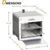 BIG HORN OUTDOORS Portable Infrared Broiler Propane Gas Grill, 1500 Degree Stainless Steel Tabletop Quick Cooking Steak Grill