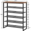 HOOBRO Shoe Rack, 6-Tier Shoe Organizer, for 18-24 Pairs of Shoes, Large Capacity Shoe Storage Shelf, Durable and Stable