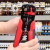 Wire Stripping Pliers Portable with Crimp Cable Terminals Set Kit