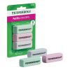 Ticonderoga Pastel Wedge Eraser, 3 Per Pack, 24 Packs
