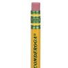 Ticonderoga Golf Pencils with Eraser, Box of 72