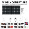 Flashfish Solar Panel 50W Solar Charger Foldable 5V USB 18V DC Solar Cell for Charging Solar Generator Phone Outdoor Camping