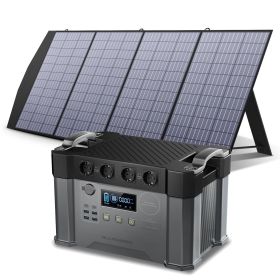 ALLPOWERS Portable Power Station 110/230V Home/Outdoor Emergency Backup Power, 700W / 2000W Solar Generator With 200W Solarpanel (Color: 2000W 200W, Socket Standard: us)