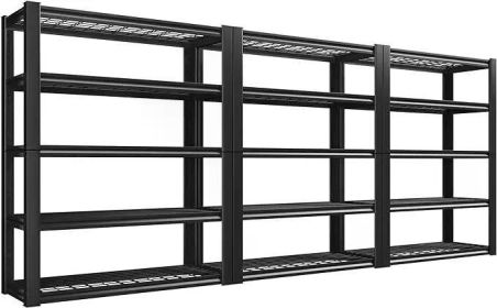 Garage Shelving, 72" Garage Storage Shelves Heavy Duty Shelving Units and Storage Loads 2000LBS,Adjustable 5 Tier Metal Shelving (Color: 03)