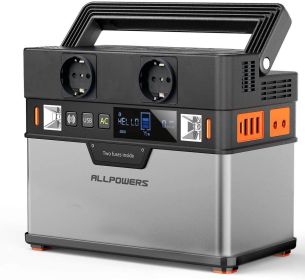 ALLPOWERS Portable Power Station 110V/220V Solar Generator , Emergency Power Supply For Outdoor Camping Iphone Laptop Fishing (Color: 300W, Socket Standard: us)