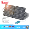 Flashfish Solar Panel 50W Solar Charger Foldable 5V USB 18V DC Solar Cell for Charging Solar Generator Phone Outdoor Camping