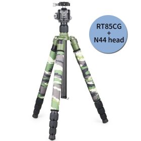 RT75CG/85CG Camouflage Carbon Fiber Tripod Monopod for DSLR Camera and Professional Video Camcorder with Low Profile Ball Head (Color: RT85CG with N44 head)