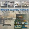 Prilinex Heavy Duty Storage Shelves 48" W x 24" D x 72" H - 5-Tier Adjustable Metal Garage Shelving Unit