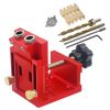 Pocket Hole Jig Kit Drill Guide Joint 1Woodworking Tools Accurate Angle Carpentry Locator Jig Woodwork Guides For Wood Splicing