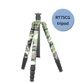 RT75CG/85CG Camouflage Carbon Fiber Tripod Monopod for DSLR Camera and Professional Video Camcorder with Low Profile Ball Head (Color: RT75CG tripod)