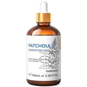 HIQILI 100ML Sandalwood Essential Oils,100% Pure Nature for Aromatherapy, Diffuser, Humidifier, Massage, Meditation, Candle (Color: Patchouli, NET WT: 100ml)
