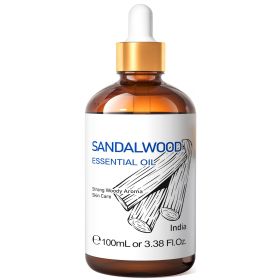 HIQILI 100ML Jasmine Ylangylang Orange Essential Oils, 100% Pure Floral Oil for Diffuser, Humidifier, Massage, DIY Fragrance (Color: Sandalwood, NET WT: 100ml)