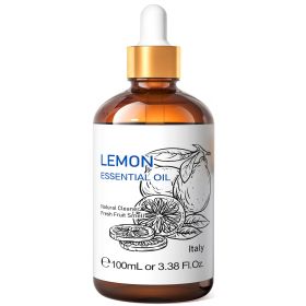 HIQILI 100ML Sweet Orange Essential Oils,100% Pure Nature for Aromatherapy, Diffuser, Humidifier, Massage, Fresh air, Candle (Color: Lemon, NET WT: 100ml)