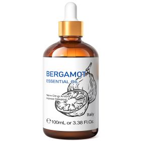HIQILI 100ML Sweet Orange Essential Oils,100% Pure Nature for Aromatherapy, Diffuser, Humidifier, Massage, Fresh air, Candle (Color: Bergamot, NET WT: 100ml)