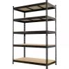 Prilinex Heavy Duty Storage Shelves 48" W x 24" D x 72" H - 5-Tier Adjustable Metal Garage Shelving Unit