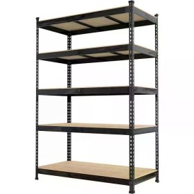 Prilinex Heavy Duty Storage Shelves 48" W x 24" D x 72" H - 5-Tier Adjustable Metal Garage Shelving Unit (Color: 01)