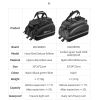 ROCKBROS Bicycle Seat Bags Cycling Rear Backpack Trunk MTB Cycle Travel Bag Large Capacity Outsdoor Sport Bike Pannier Package