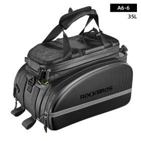 ROCKBROS Bicycle Seat Bags Cycling Rear Backpack Trunk MTB Cycle Travel Bag Large Capacity Outsdoor Sport Bike Pannier Package (Color: A6-6)