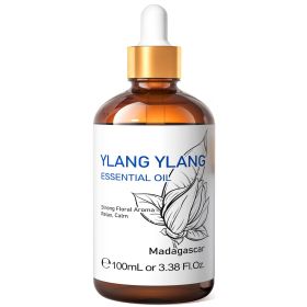 HIQILI 100ML Sandalwood Essential Oils,100% Pure Nature for Aromatherapy, Diffuser, Humidifier, Massage, Meditation, Candle (Color: Ylang Ylang, NET WT: 100ml)