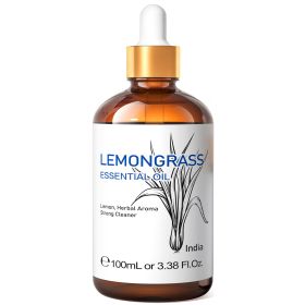HIQILI 100ML Frankincense Essential Oils,100% Pure Nature for Aromatherapy, Diffuser, Humidifier, Massage, Relieve Stress (Color: Lemongrass, NET WT: 100ml)
